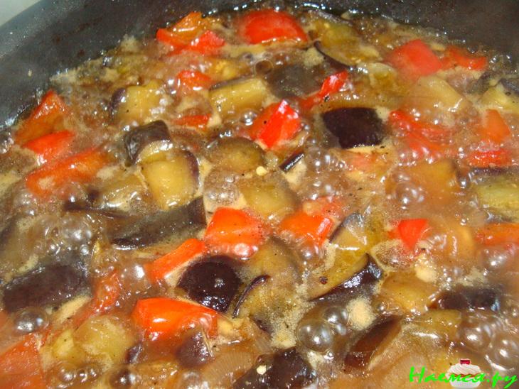 Баклажан в кисло-сладком соусе