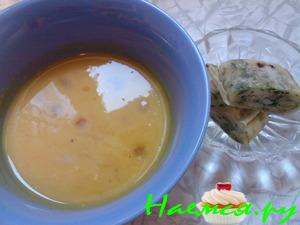 Тыквенный крем-суп с сырными рулетиками Тыквенный крем-суп с сырными рулетиками