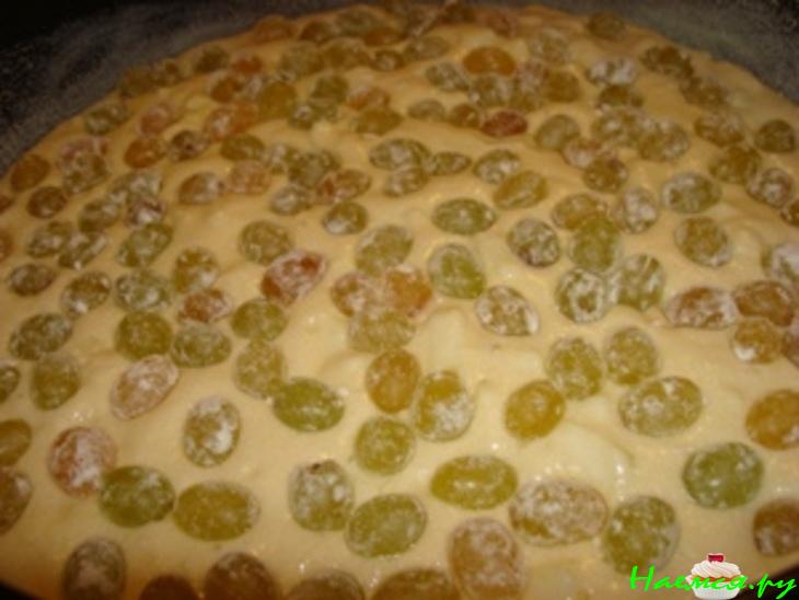 Пирог с виноградом для взрослых