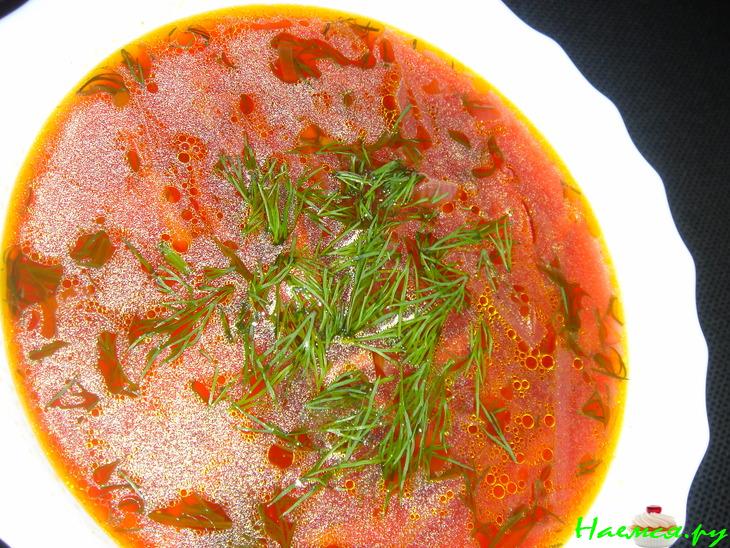 Борщ (постный) необычайно вкусный!
