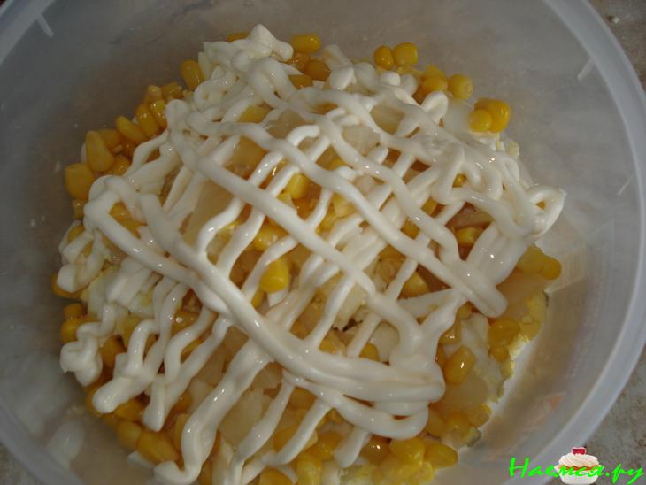 Кальмары с ананасом