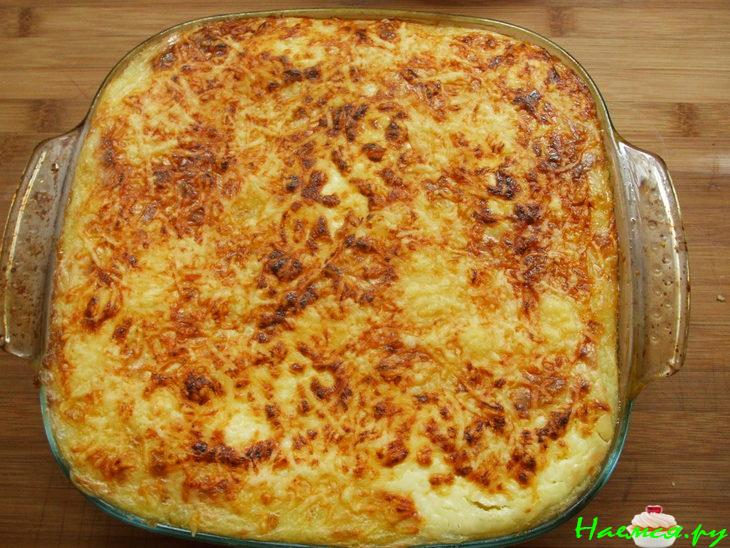 Простая запеканка (картофель и свиной фарш)