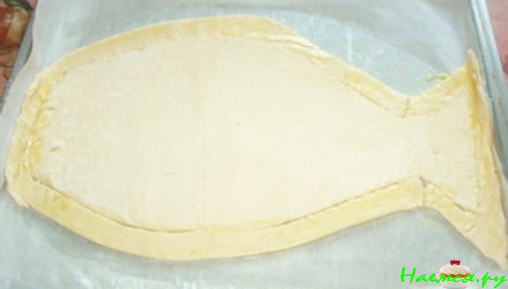 Закусочный пирог "Рыба в рыбе"