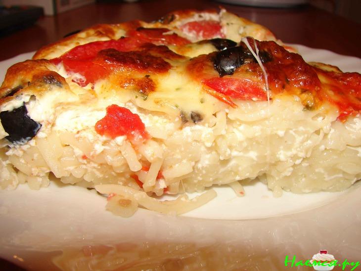 Макаронная запеканка - пицца Макаронная запеканка - пицца