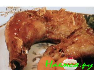 Курица по-деревенски с апельсином в меду