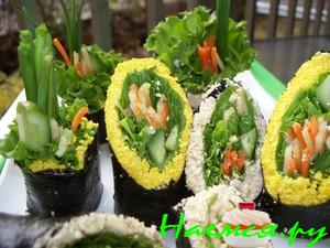 Ореховые суши роллы