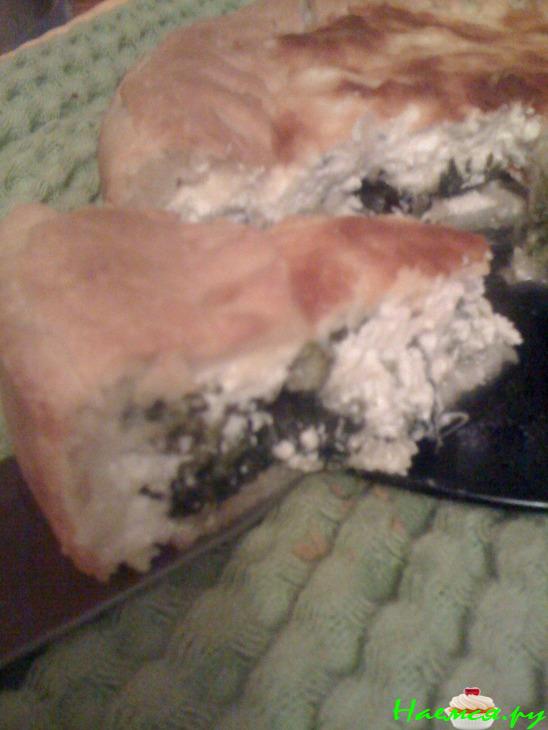 Пирог со шпинатом и сыром