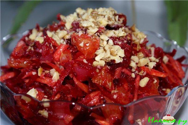 Десертный салат из свёклы Десертный салат из свёклы