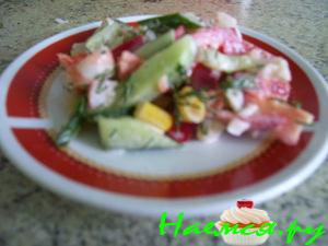 Креветочный салат лайтс 