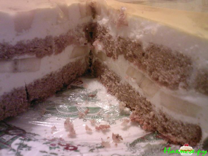 Банановый тортик из гречневой муки