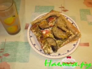 Открытый овощной пирог Открытый овощной пирог