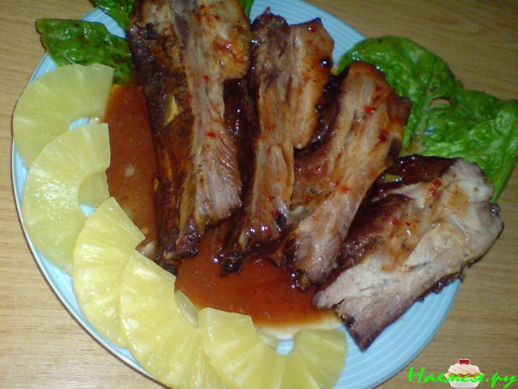 Грудинка, маринованная в ананасовом соке Грудинка, маринованная в ананасовом соке