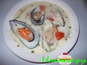 Мидии в кокосовом молоке