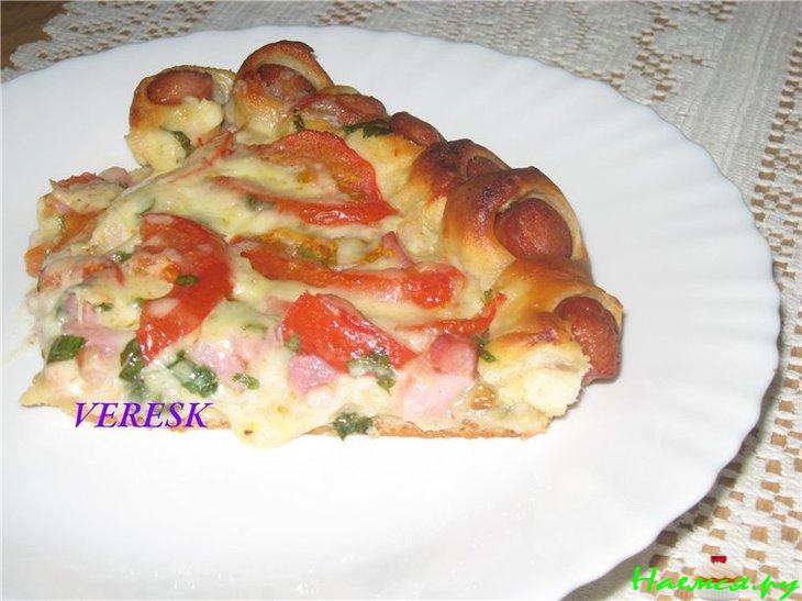 Пицца с белым соусом