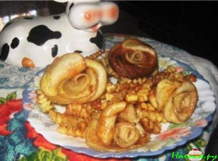 Картофельные розы во фритюре Картофельные розы во фритюре