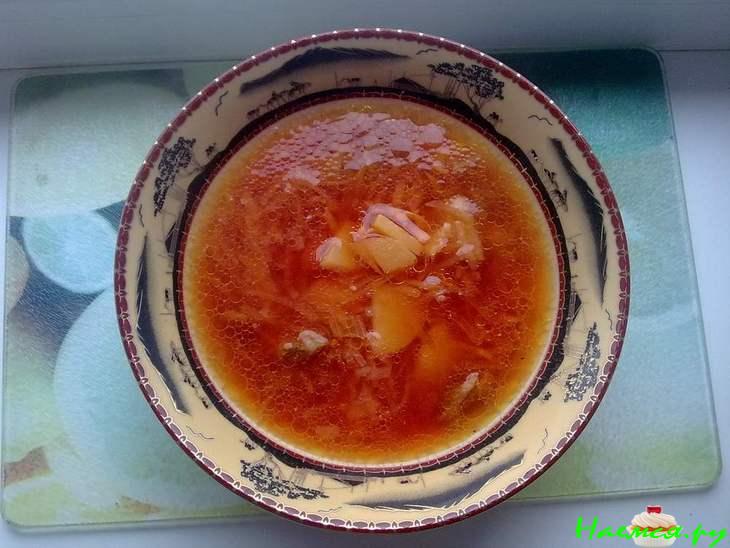 Борщ из кольраби