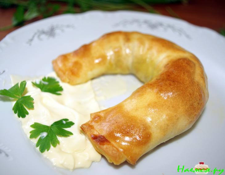 Закусочный штрудель с морковью и пореем