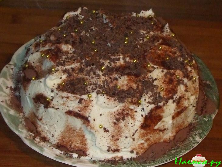 Торт бисквитный 'Купол' шоколадный