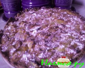 Пирог с тыквой и яблоками