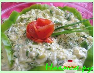 Салат из цукини и яиц