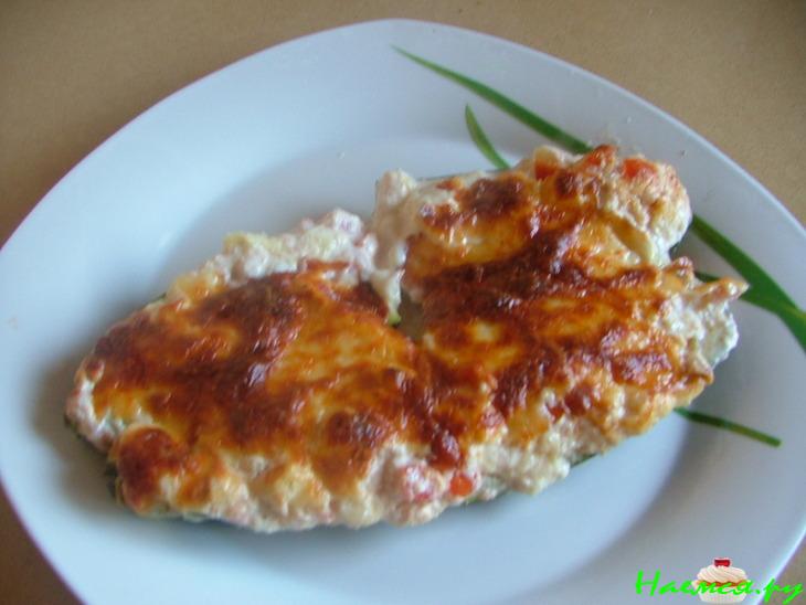 Цуккини, фаршированные крабами