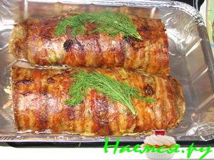 Праздничные мясные рулеты