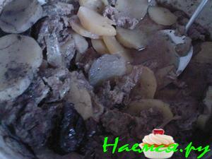 Мясо с картошкой в казане Мясо с картошкой в казане