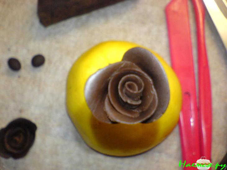 Шоколадная розочка Шоколадная розочка