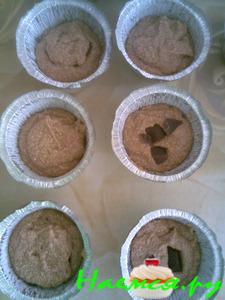 Кофейные маффины с заварным кремом