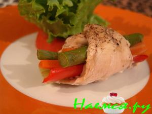 Курица с овощами "Конвертики"