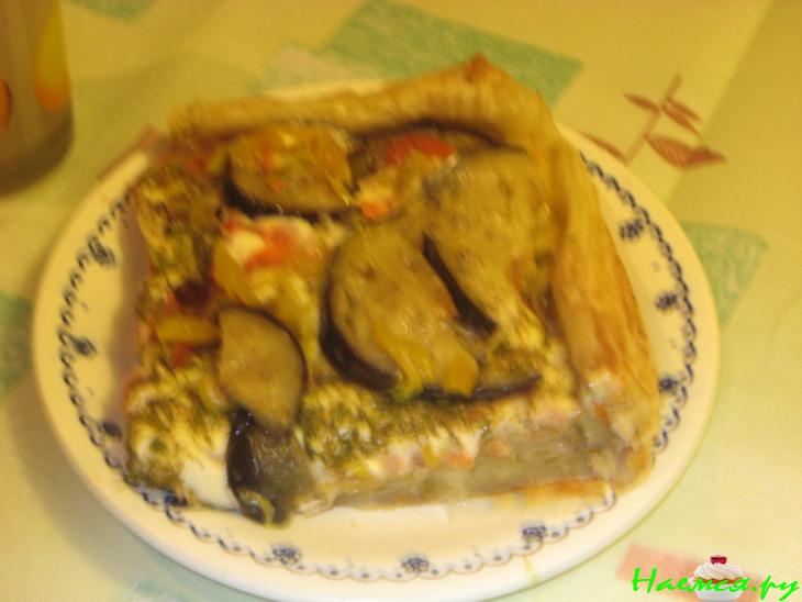 Открытый овощной пирог Открытый овощной пирог