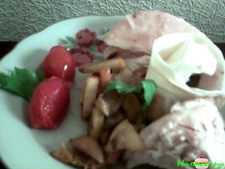 Курица с айвой, курагой и мандарином Курица с айвой, курагой и мандарином