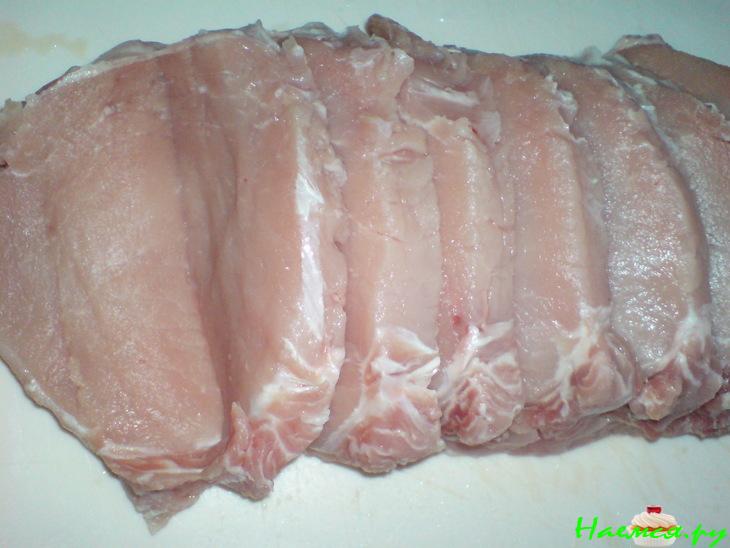 "Книжка" из свинины с плавленным сыром и помидорами "Книжка" из свинины с плавленным сыром и помидорами