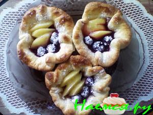 "Блаженство" (слоёные корзиночки с фруктами) "Блаженство" (слоёные корзиночки с фруктами)