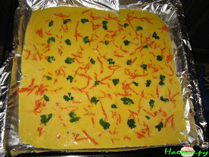 Рулет-омлет закусочный