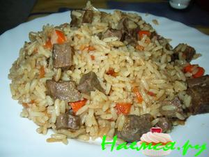 Плов с говядиной домашний