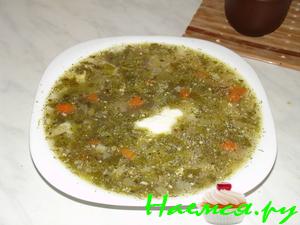 Щи со щавелем и бамией Щи со щавелем и бамией