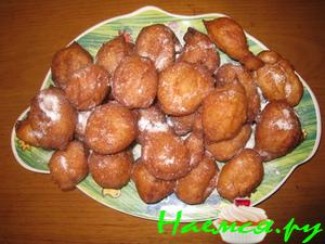 Творожные пончики с ванилью Творожные пончики с ванилью