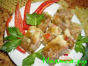 Холодец с горчицей