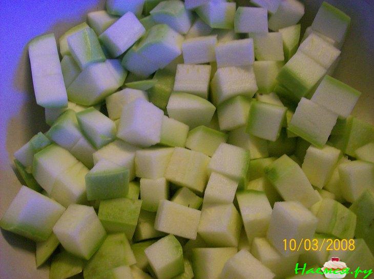 Салат из кабачков и цветной капусты