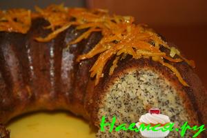 Апельсиновый кекс с маком