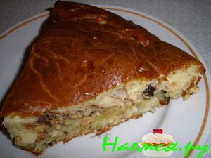 Пирог быстрый (с картошкой и рыбной консервой)