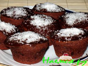 Шоколадно-кокосовые маффины "Баунти"