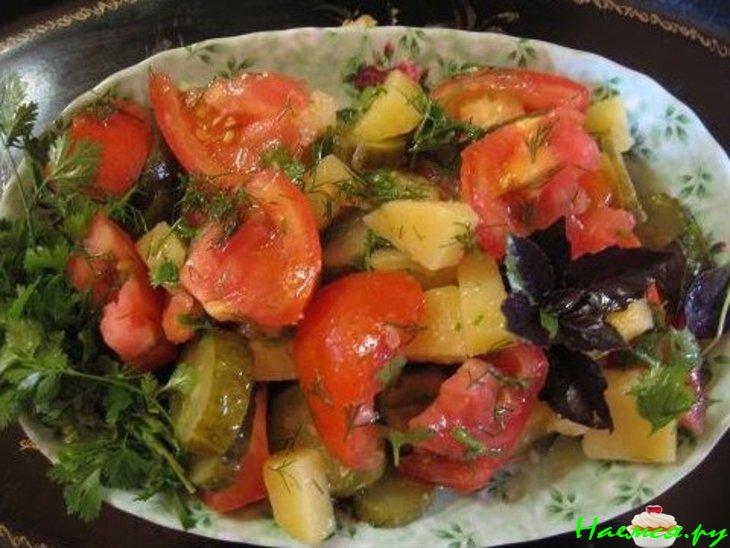 Салат "Слепила из того, что было" Салат "Слепила из того, что было"