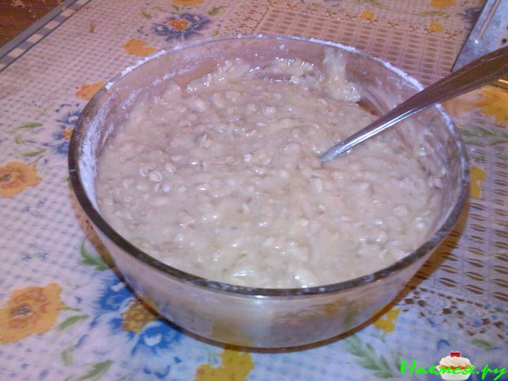 Овсяное печенье с медом и грецкими орехами Овсяное печенье с медом и грецкими орехами