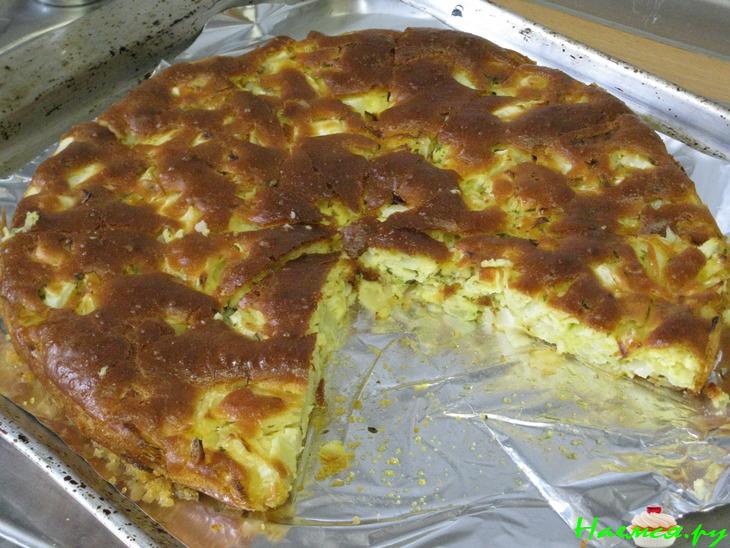 Очень быстрый пирог с капустой (вариант)