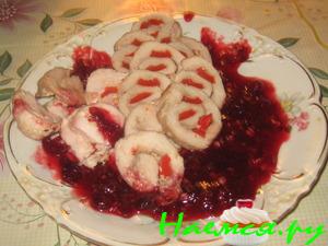 Рулеты по-хлудовски в багровых тонах Рулеты по-хлудовски в багровых тонах