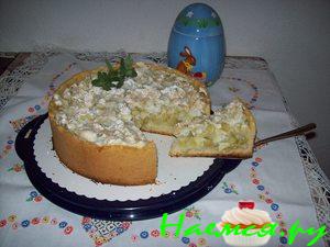 Пирог с ревенем и яблоками Пирог с ревенем и яблоками