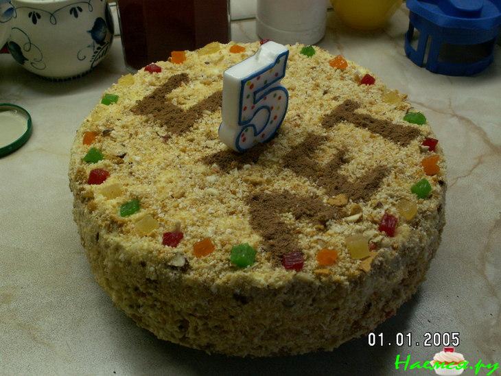 Торт "Медовик" со сгущенкой Торт "Медовик" со сгущенкой