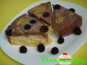 Торт с шоколадно-банановым кремом